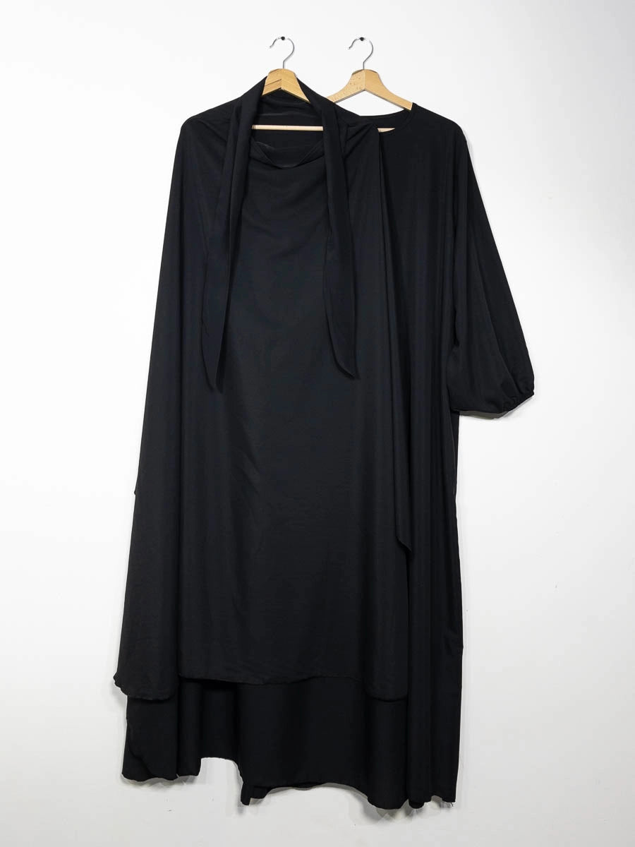 Medina silk 2-piece set (abaya + khimar)