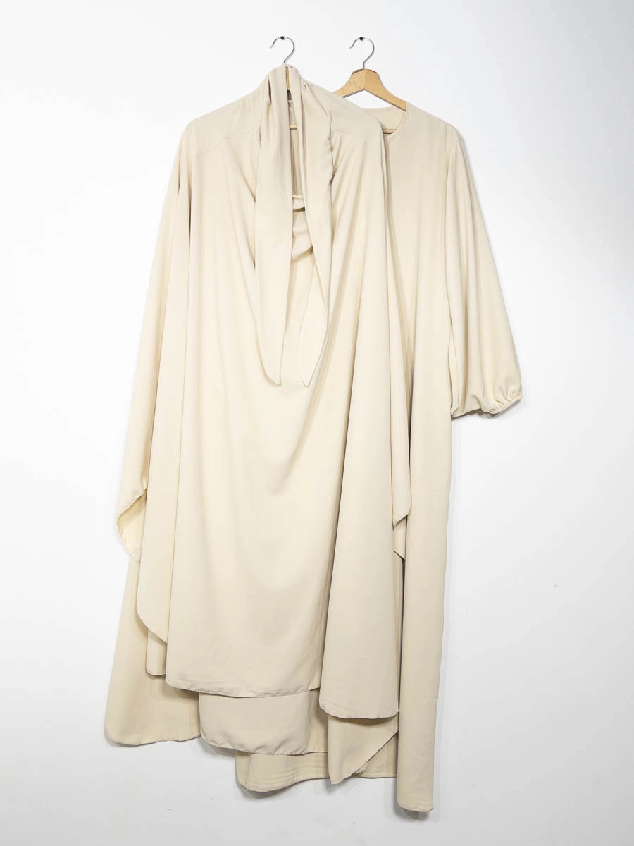 Medina silk 2-piece set (abaya + khimar)